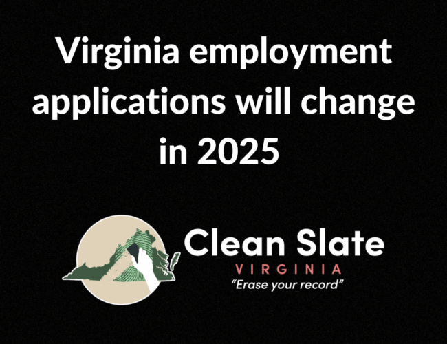 Virginia employment applications will change in 2025.